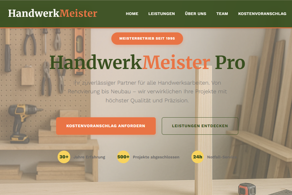 Handwerk Website